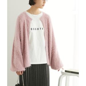 カーディガン 2WAYシャギーニットカーディガン レディース