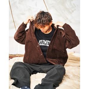 シャツ ブラウス ELEMENT メンズ BIG SKATE ALOHA C_610 長袖シャツ 「2022年秋冬モデル」/エレメントコーデュロイシャ