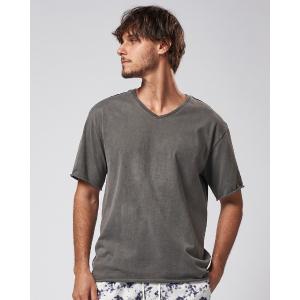 tシャツ Tシャツ メンズ wide cut-off V-neck S/S