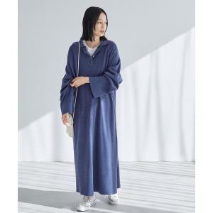 ワンピース ポロニットボリュームスリーブワンピース