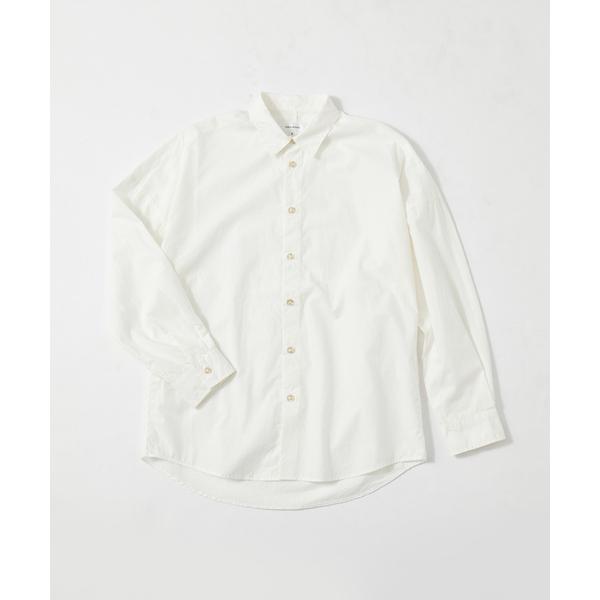 シャツ 「ナチュラルコットン」タイプライター オーバーシャツ メンズ レディース