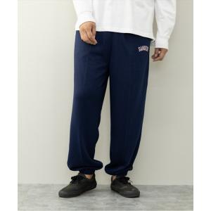 ワイドパンツ スウェットパンツ ジャージ /裏毛ロゴプリント/ワイドスウェットパンツ メンズ レディース