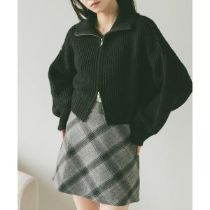 ニット セーター ダブルジップニット レディースの商品画像