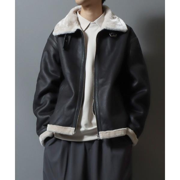 ムートンジャケット ムートンコート Synthetic Mouton B-3 Bomber Jack...