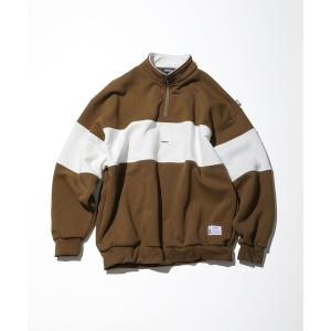 トレーナー スウェット NAUTICA/ノーティカ Panel Border Cadet Collar Fleece Sweatshirt メンズ