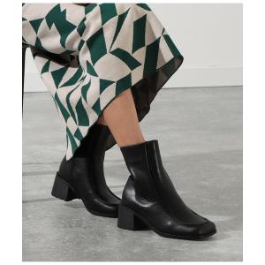 ブーツ パイピングデザインショートブーツ レディース