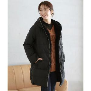 ダウンコート ダウンジャケット フードフェイクファーロングダウン レディース