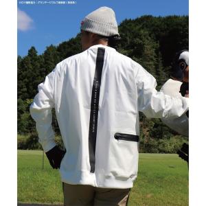 トレーナー スウェット (RM)「LUXE/R GOLF」ストレッチ ブロード スウェット モックネック プルオーバー メンズ レディース