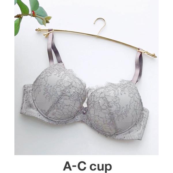 ブラ レディース BRAGENIC+/アイラッシュレース ノンワイヤーブラジャー A-Ccup(ブラ...