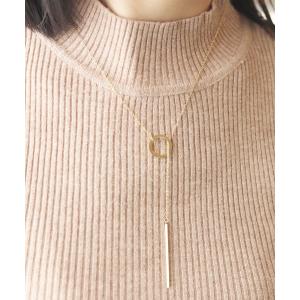 ネックレス 金属アレルギー対応 リングスティックステンレスネックレス