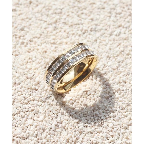 指輪 リング 金属アレルギー対応 ジルコニアラインペアリング レディース