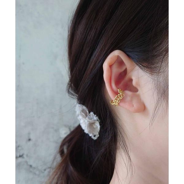 イヤーカフ スカラップレースのイヤーカフ＊brass レディース