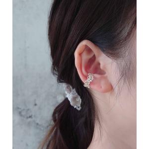 イヤーカフ スカラップレースのイヤーカフ＊silver レディース