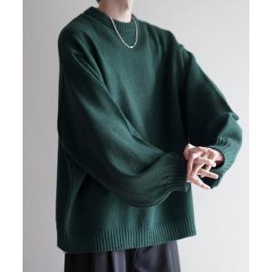 ニット ハイファンクショナルニット ワイドバルーンスリーブ