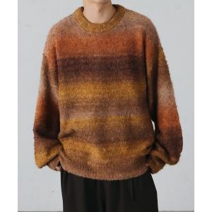 ニット グラデーションルーズニット