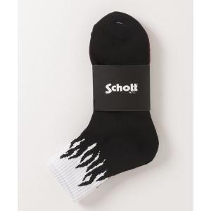 靴下 メンズ Schott/ショット/FLAME SOCKS/フレイムソックス｜ZOZOTOWN Yahoo!店