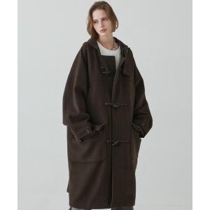 コート ダッフルコート AIVER　W70ラムタッチウールラグランダッフルコート