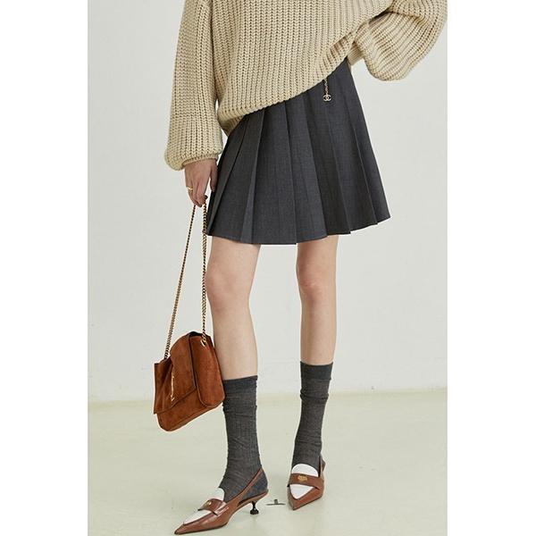 スカート Aライン プリーツミニスカート FQ22B036「Fano Studios」