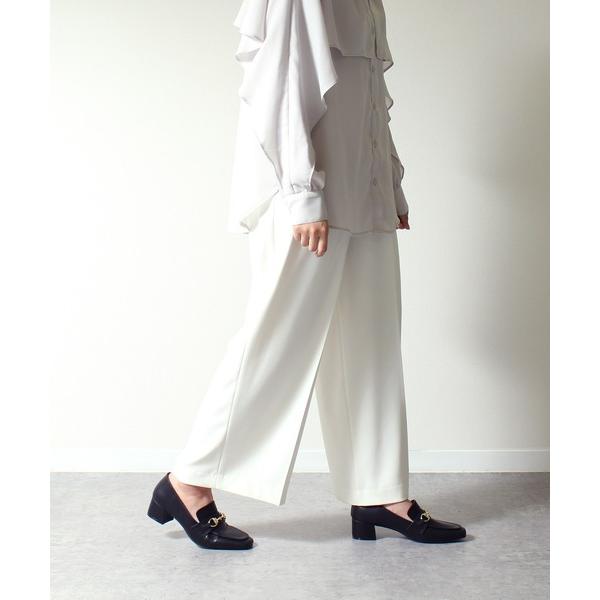 ローファー 「極ふわっ」スクエアトゥビットローファーパンプス　22042「Parade」 レディース