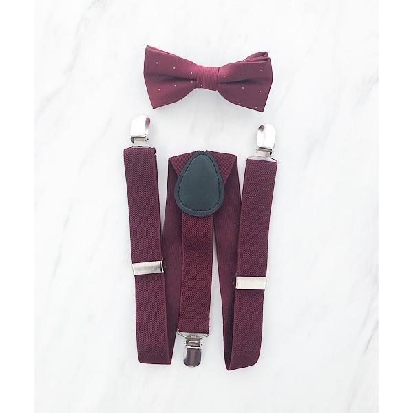 サスペンダー タイムレスデザインボウタイ＆サスペンダーセット(KIDS） キッズ 子供 男の子 女の...
