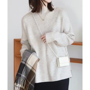 ニット セーター ビッグシルエットハイネックニット レディース