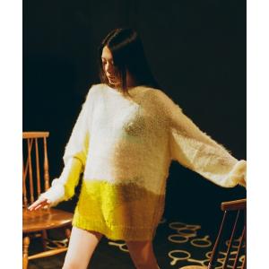 ニット セーター 汽水域のローゲージニット レディース メンズ