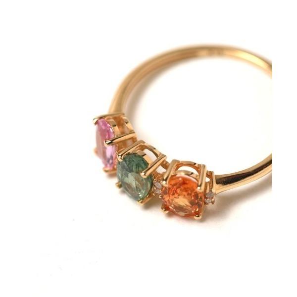 指輪 メンズ 「gem」Multi sapphire - 3 stone