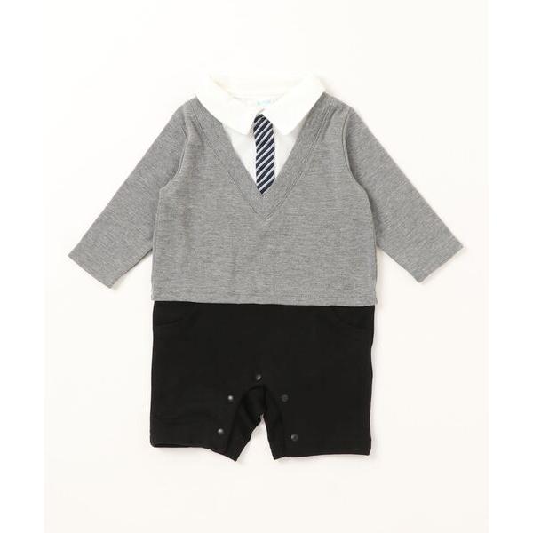 ベビー服 ロンパース 「Aenak / アエナック」フォーマルVネックロンパース