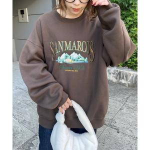 スウェット 刺繍ロゴビッグスウェット