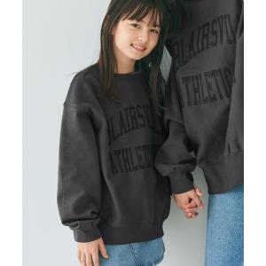 トレーナー キッズ 親子お揃い裏起毛カレッジスウェット キッズ 子供服 男の子 女の子