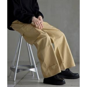 パンツ カーゴパンツ M-47セミワイドストレートミリタリーカーゴパンツ