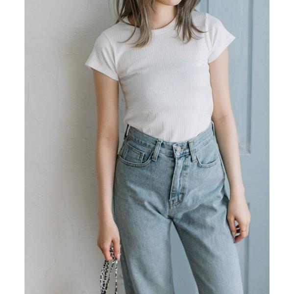 tシャツ rib mini tee/リブミニＴ レディース
