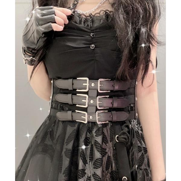 ベルト A&apos;GEM/9 × .kom「NOVESSEL/ノベセル」ベルトコルセット レディース