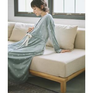 マタニティ しっとりベロア エンボス ネグリジェ　パジャマ（マタニティ/授乳服）授乳楽々