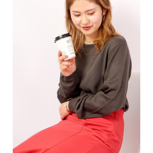 セーター ニット Relation カシミヤタッチクルーネックニット メンズ レディース