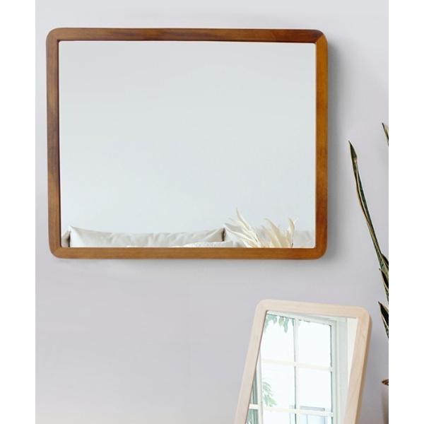 コンパクトミラー Acoustic / アコウスティック  wood Frame Mirror ウッ...