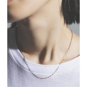 ネックレス 「les bon bon」victoria double necklace / pink...