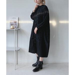 ワンピース配色コクーンワンピース