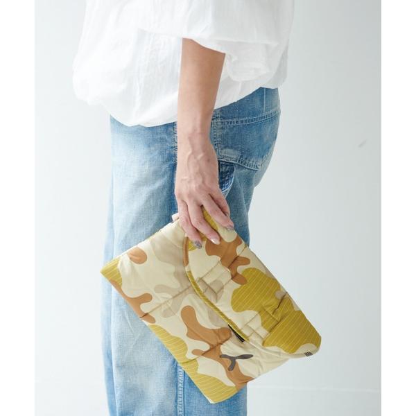 タブレットケース Quilting Clutch Bag (S) - camouflage ＆ si...