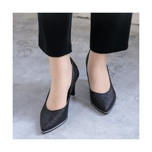 パンプス 「日本製」グリッターパンプス