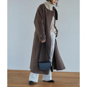 レディース ノーカラーウールコート/original no collar wool coat｜zozo