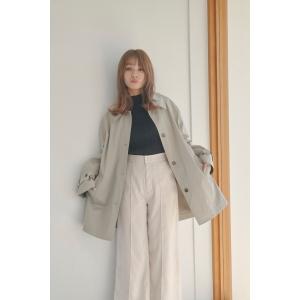 ステンカラーコート コート ショートステンカラーコート レディース