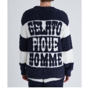 ルームウェア パジャマ 【HOMME】ジェラート２ボーダープルオーバー