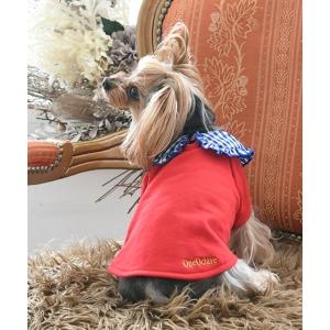 犬 服 One Octave/チェック襟スウェット