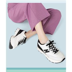 スニーカー HAWKINS ホーキンス SASHA ローカットスニーカー HW20310 MILK/BLACK レディース