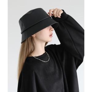 帽子 ハット メンズ シンセティックレザーバケットハット｜ZOZOTOWN Yahoo!店