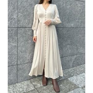 ワンピース サテンタックワンピース