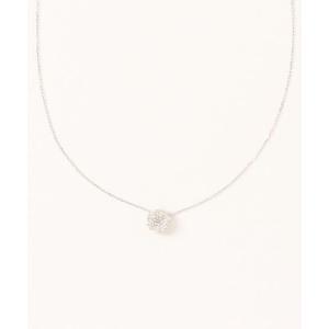 con affetto ネックレス Pt900/850ダイヤスクエアネックレス