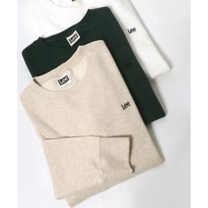 スウェット Lee（リー）ワンポイントロゴ刺繍 スウェットトップス/長袖 無地 プルオーバートレーナー/メンズ レディース