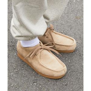 デッキシューズ モカシン 「WEB限定」フェイクスウェードモカシンショートブーツ レディース